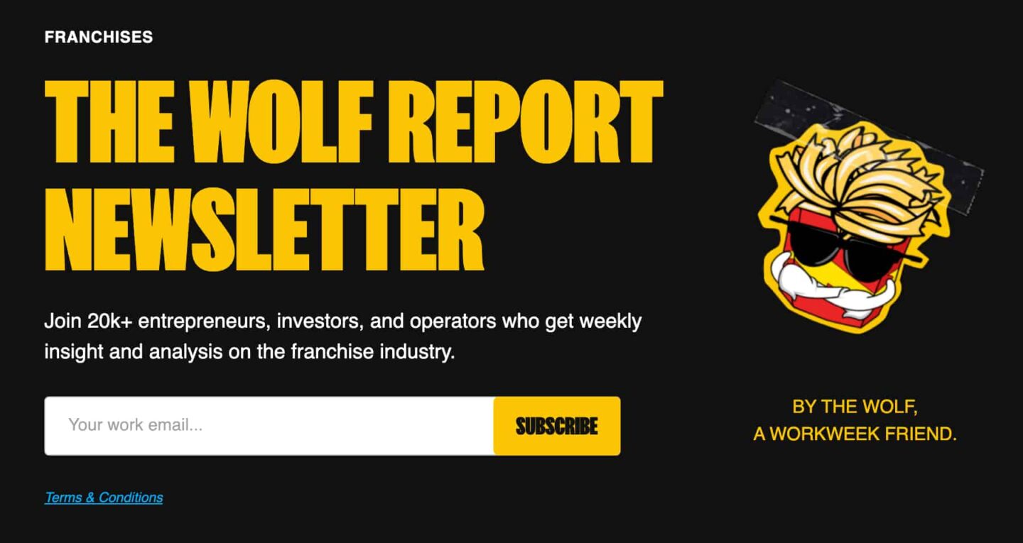 Best Franchise Newsletter - The Wolf Report