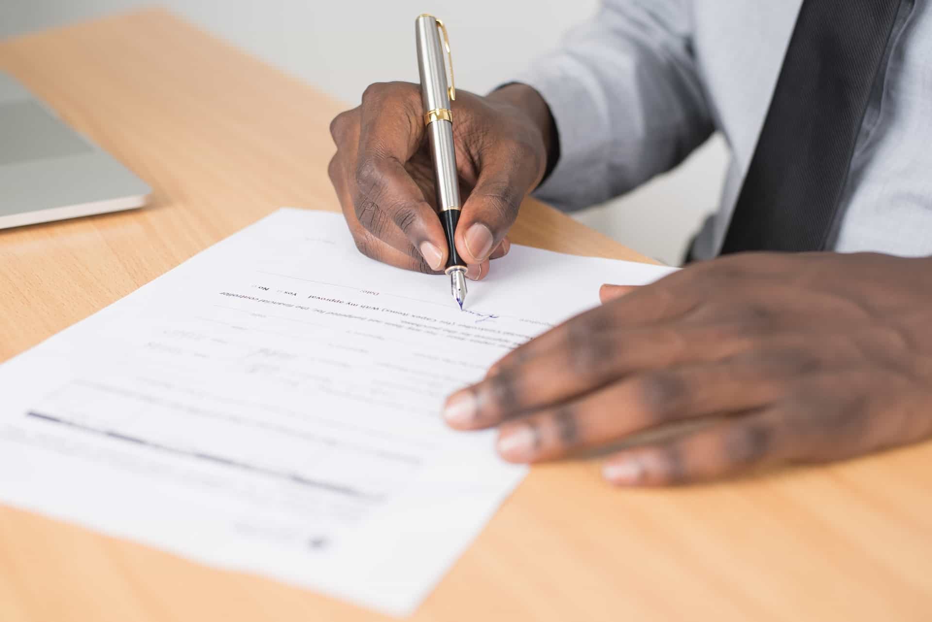 signing a franchise agreement